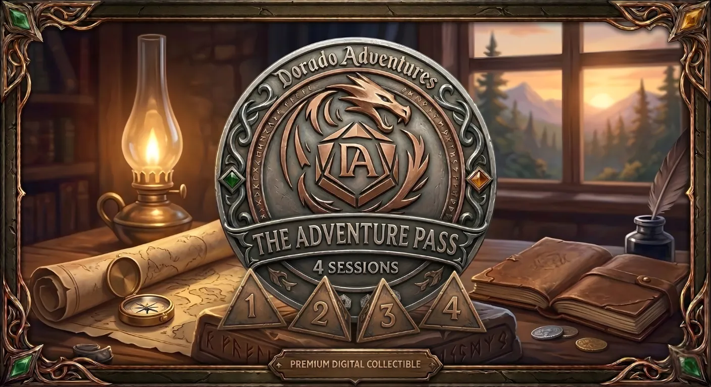 Cinematic landscape of a weathered cabin in the dark forest